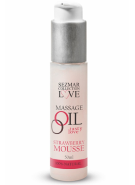 Huile de massage comestible mousse de fraise 50ml - SEZ003